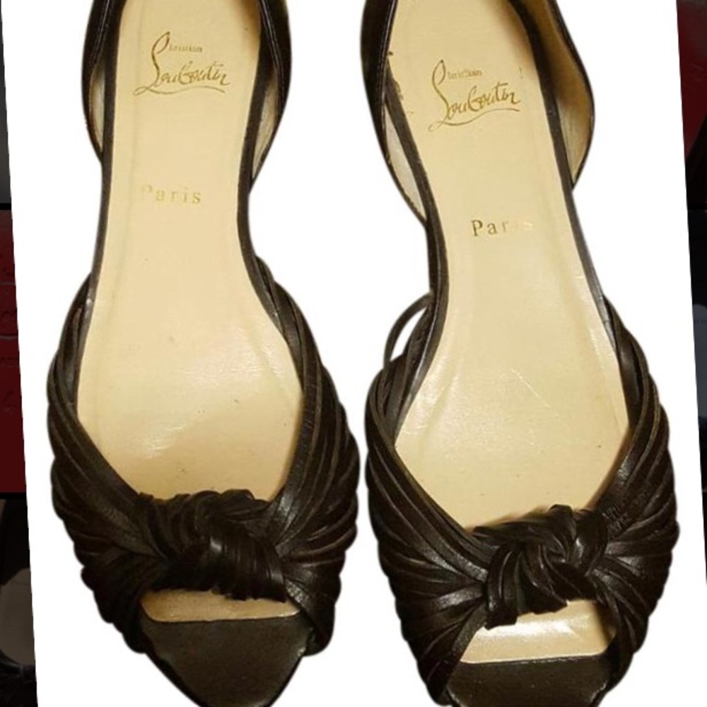 Christian Louboutin Peep-toe Flats